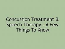 Speech Therapy