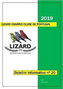 Boletim informativo do Lizard Canário Clube Português