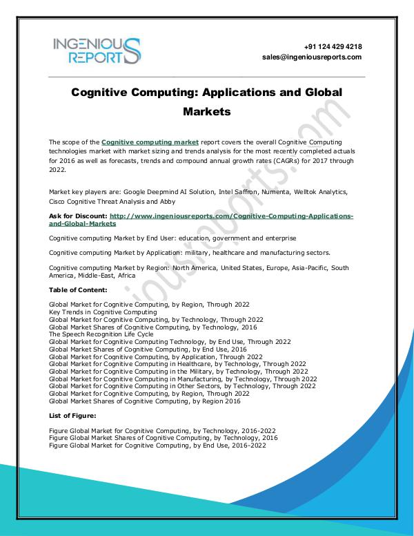 Cognitive Computing