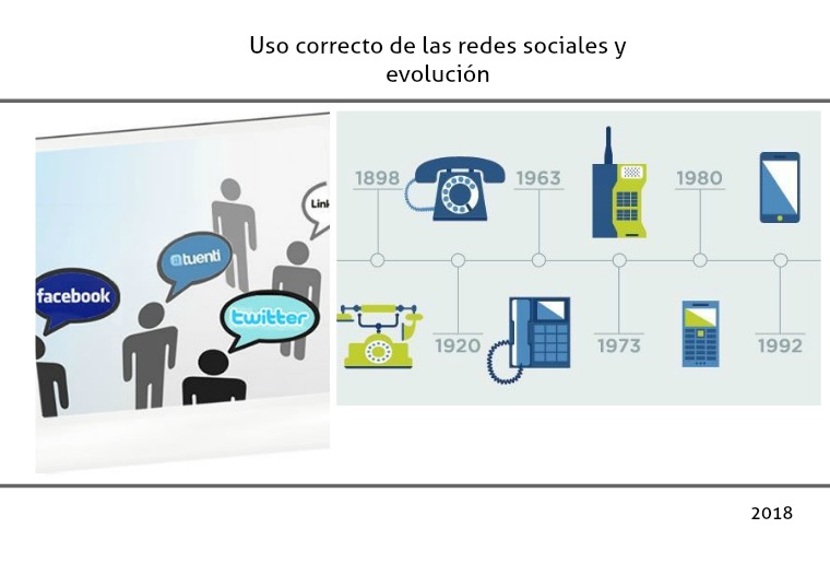 Redes sociales y la evolución de la tecnología Evolucion