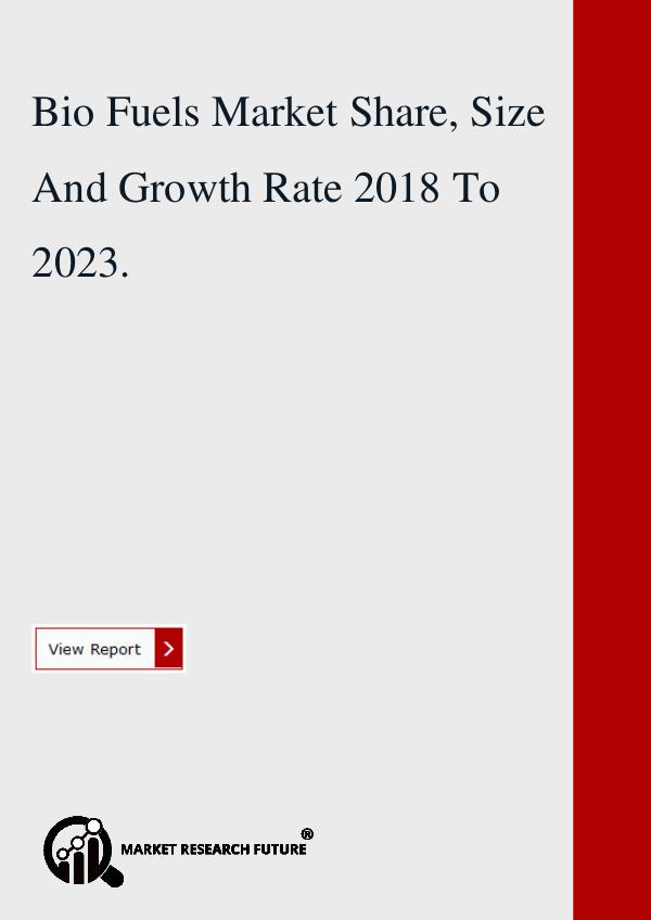 Market research Future Bio Fuels Market Share, Size And Growth Rate 2018