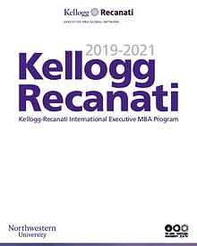 Kellogg Recanati 2018-2020