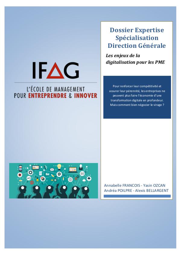 IFAG PARIS - Dossier spé DG - Groupe 3 Dossier SPE DG - Dossier FINAL