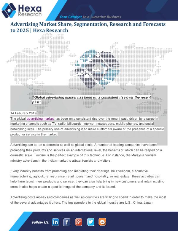 Market Analysis Report Advertising Market