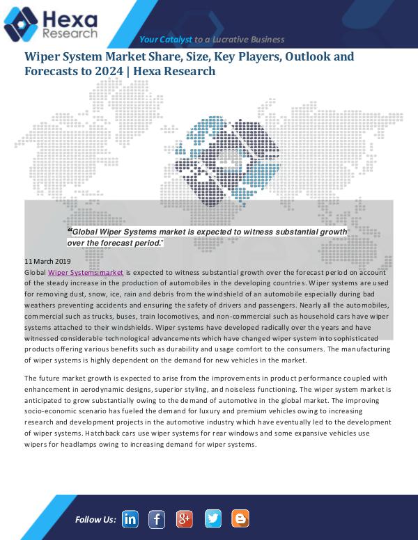 Wiper System Market