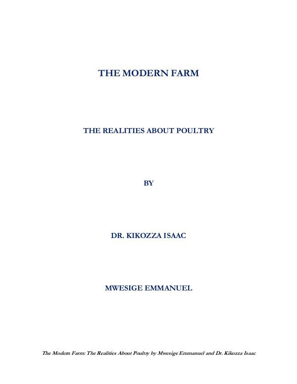 THE REALITIES ABOUT POULTRY The Modern Farm - The Realities About Poultry_Seco