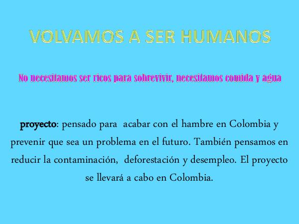 Volvamos a ser Humanos Actividad 8