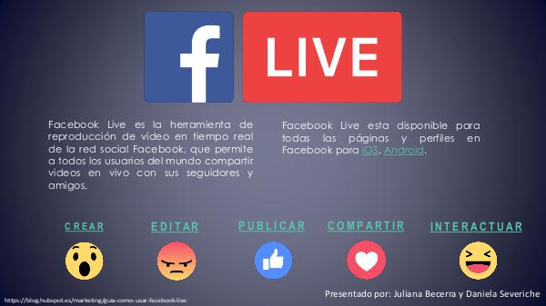 FACEBOOK LIVE FACEBOOK LIVE- Comunicación- 2