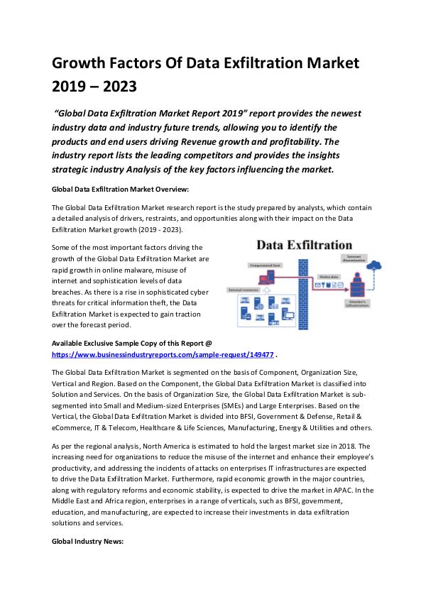 Global Data Exfiltration Market 2019 - 2023-conver