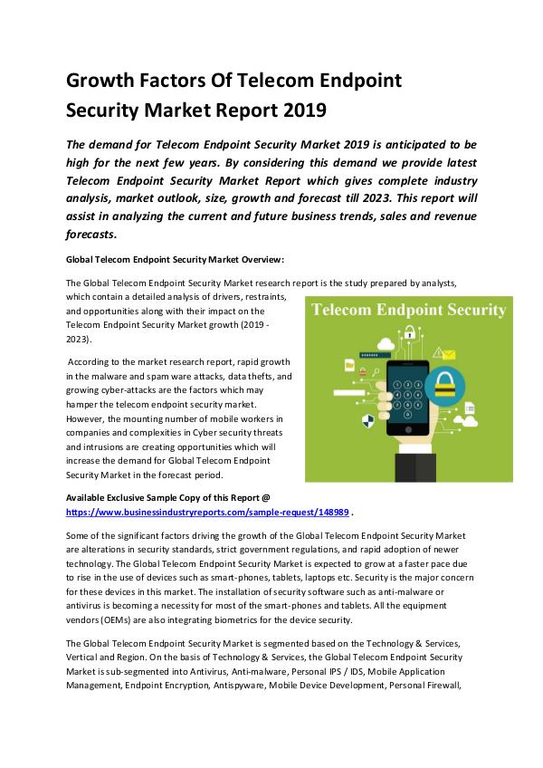 Global Telecom Endpoint Security Market Report 201