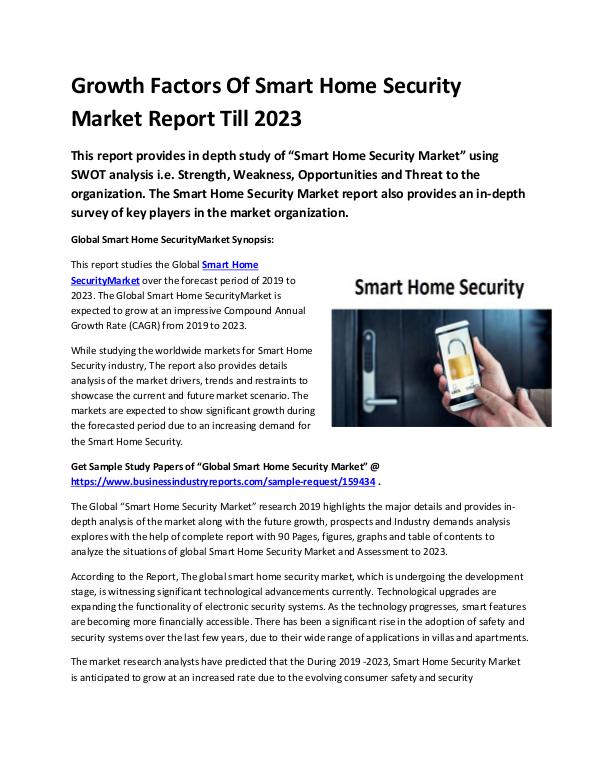 Global Smart Home Security Market Report 2011-conv