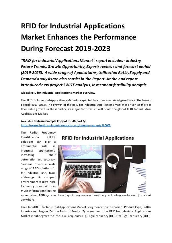 Global RFID for Industrial Applications Market Rep