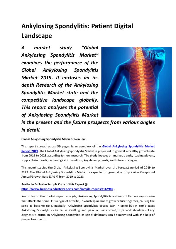 Ankylosing Spondylitis Patient Digital Landscape