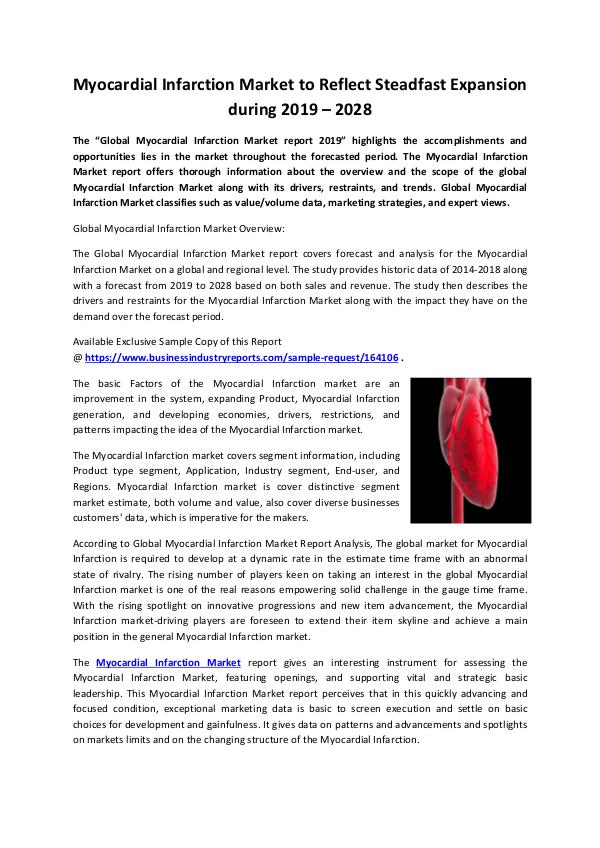 Myocardial Infarction Market 2019