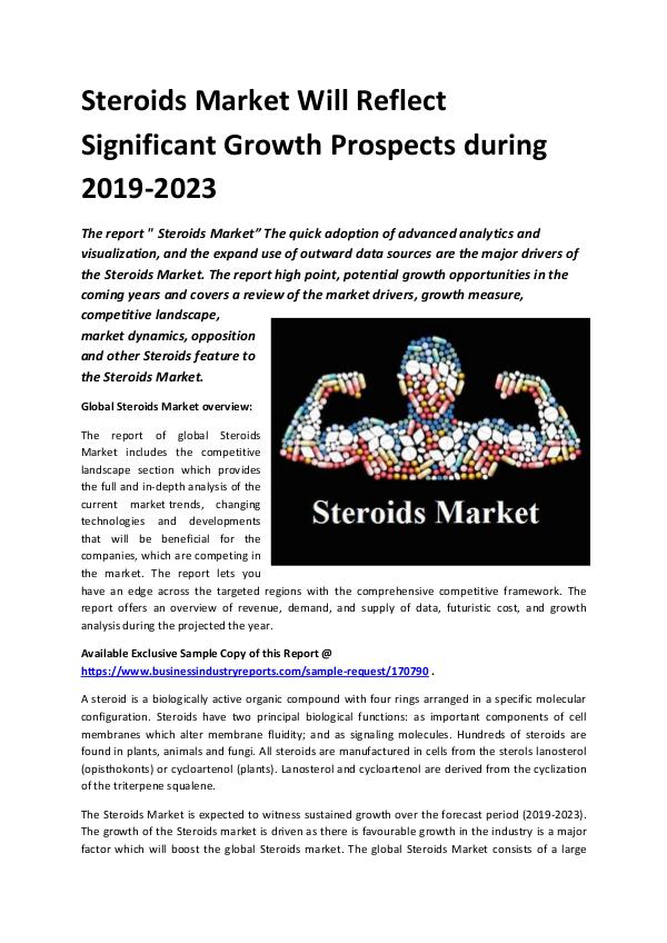 Market Research Reports Global Steroids Market Report 2019.docx