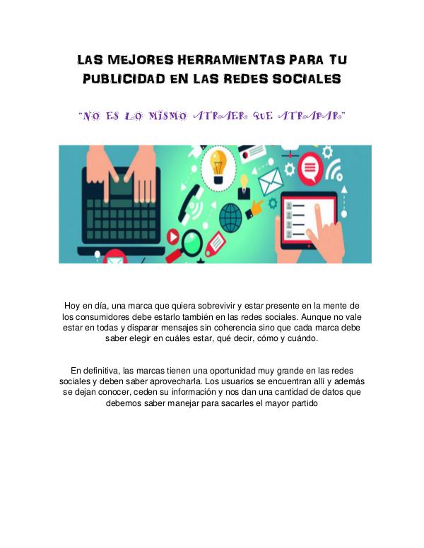 HERRAMIENTAS PARA SER EL MEJOR EN PUBLICIDAD. HERRAMIENTAS PARA SER EL MEJOR EN PUBLICIDAD