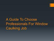 Caulking Professionals – Toronto & GTA