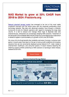 NAS Market to grow at 20% CAGR from 2018 to 2024