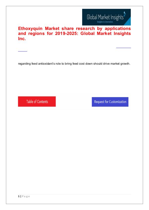 Ethoxyquin Market trends research and projections for 2019-2025 Ethoxyquin Market