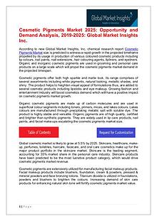 Cosmetic Pigments Market 2025: Opportunity and Demand Analysis