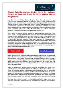 Epichlorohydrin Market - Share, Growth, Analysis, Forecast to 2025