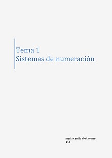 sistemas de numeracion,... y algebra de boole,...