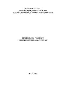 Servicio de Alerta Mayo 2018