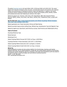 Couplings Market Analysis 2012-2017 & Industry Outlook