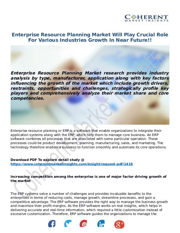 ICT RESEARCH REPORTS Enterprise-Resource-Planning-Market