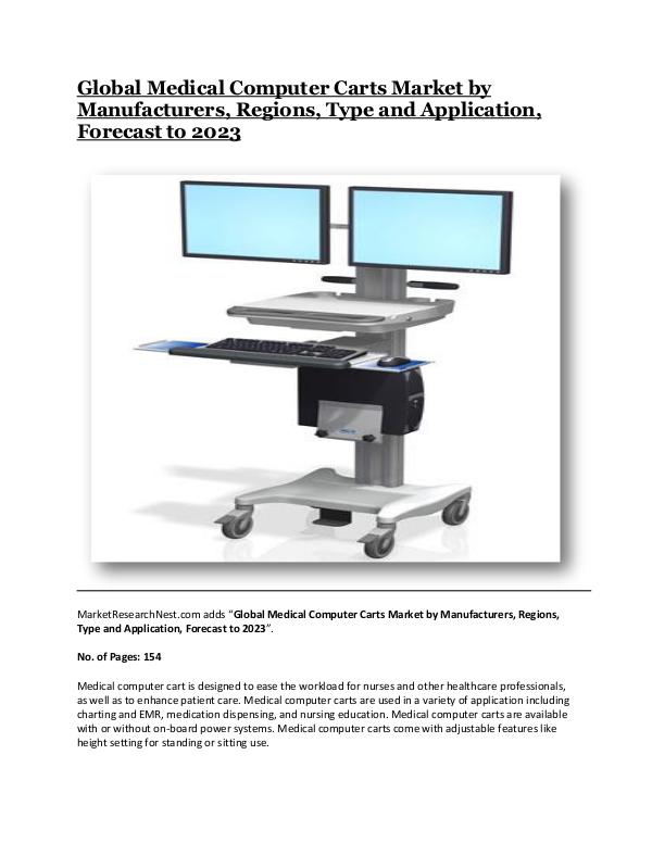 Global Medical Computer Carts Market by Manufactur