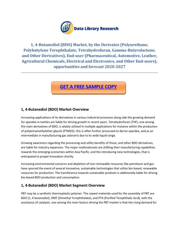 1, 4-Butanediol (BDO) Market