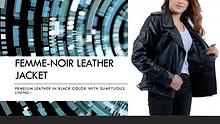 Femme Noir Leather Jacket Biker For Women