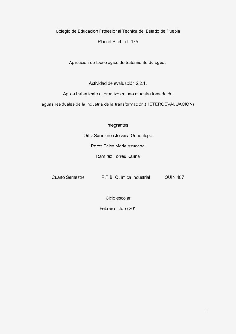 ¨Tecnologías alternativas para el Tratamiento de Aguas Residuales¨ Revista