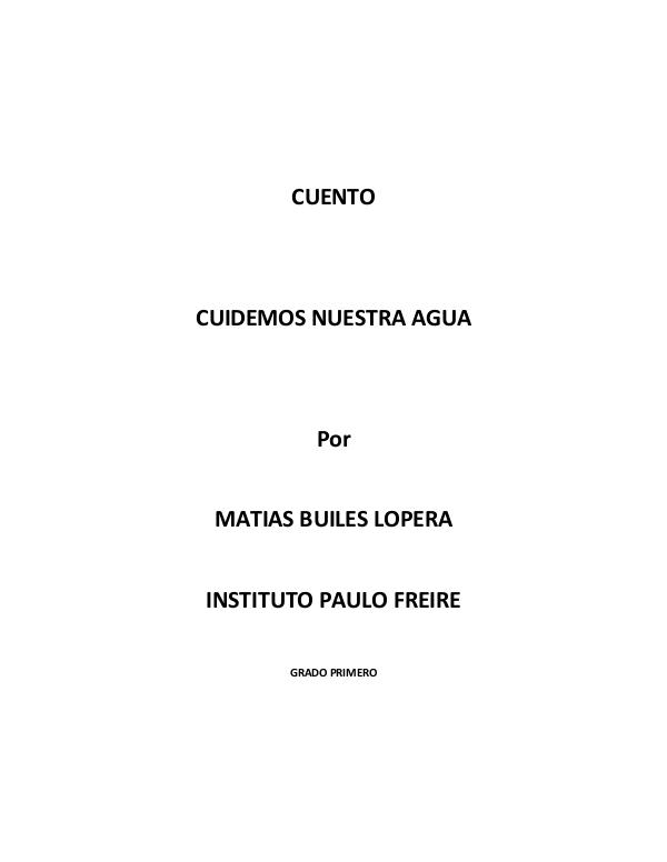 Cuento la montaña de plástico CUENTO CUIDADO DEL AGUA