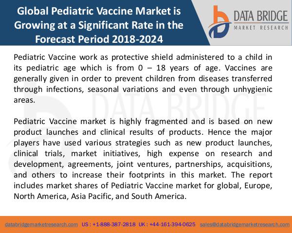 Global Pediatric Vaccine Market1