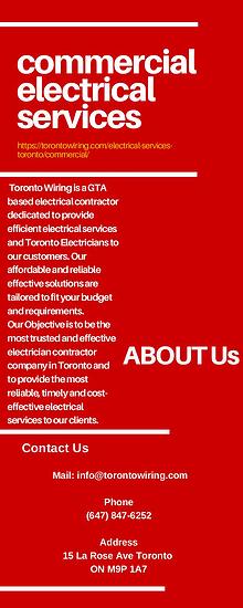 commercial electrical services