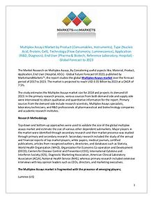 Multiplex Assays Market size, Growth, Forecast 2023