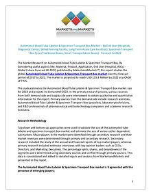 Automated Blood Tube Labeler &amp; Specimen Transport Box Market