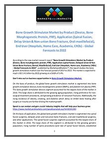 Bone Growth Stimulators Market Worth USD 1.41 Billion in 2022