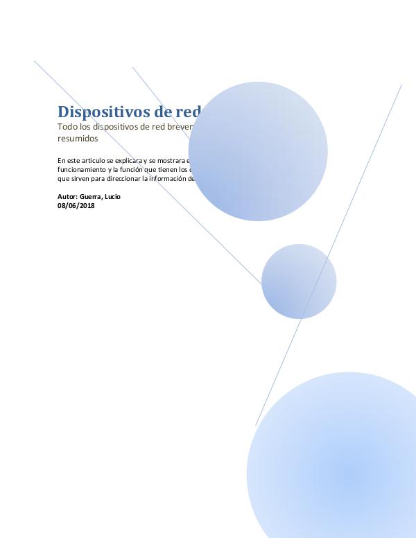 Dispositivos de red Revista