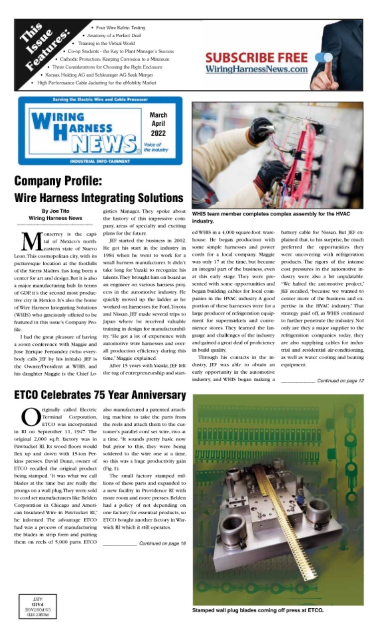 Wiring Harness News Mar-Apr 2022