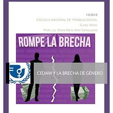 Proyecto CEDAW y Brecha de género