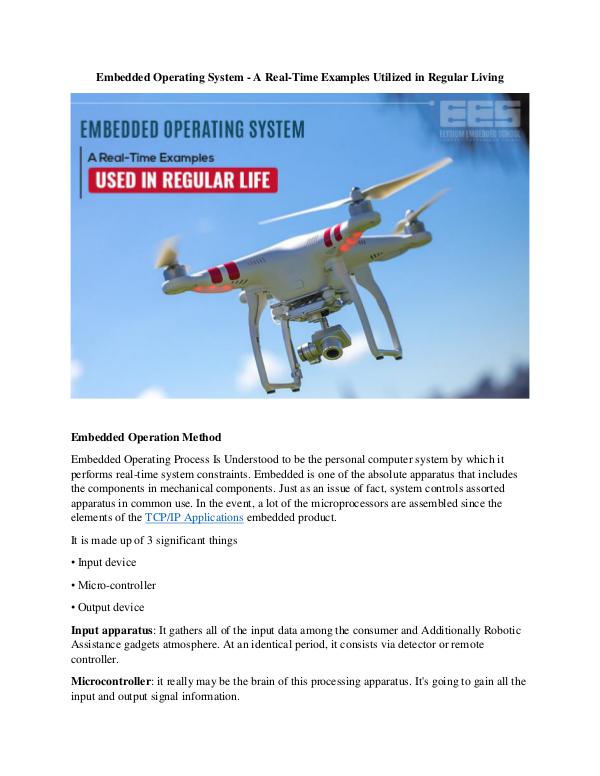 Embedded Operating System Embedded Operating System_1