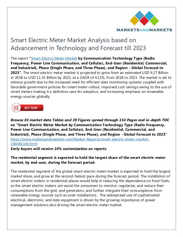 Smart Electric Meter Market