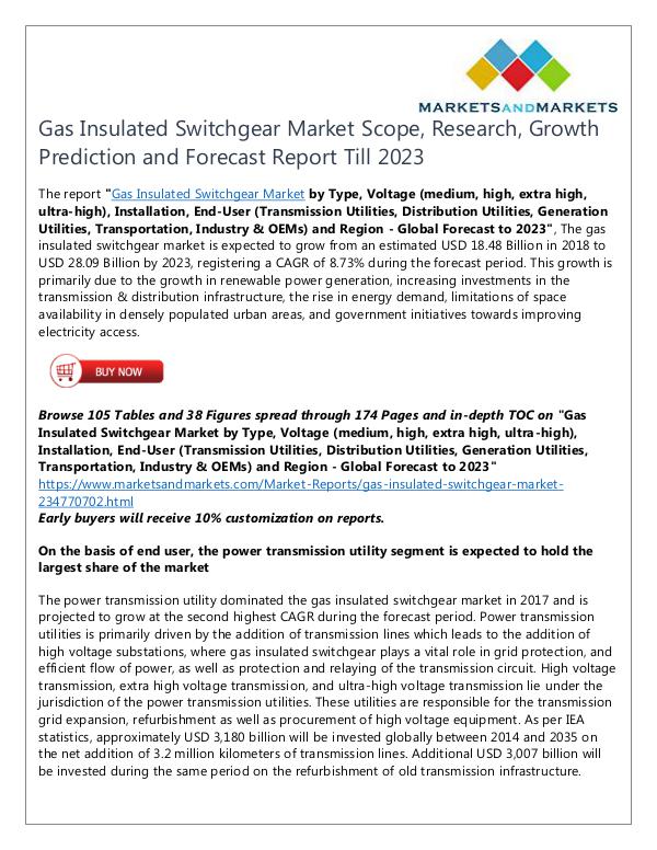 Gas Insulated Switchgear Market