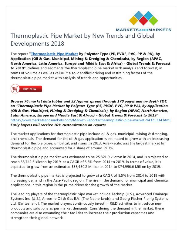 Thermoplastic Pipe Market