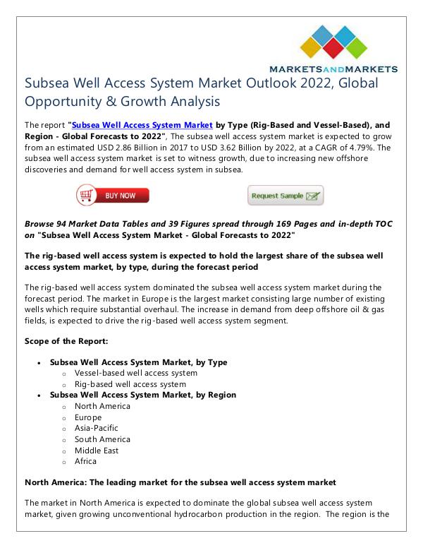 Energy and Power Subsea Well Access System Market