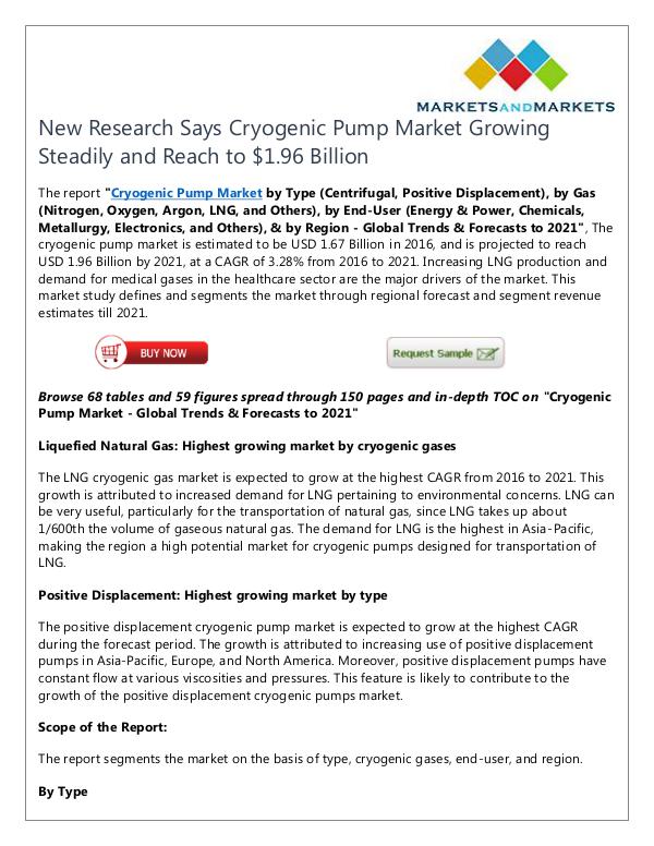 Cryogenic Pump Market