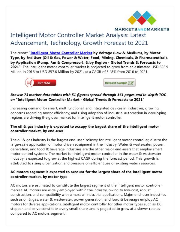 Intelligent Motor Controller Market