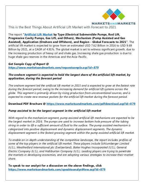 Artificial Lift Market